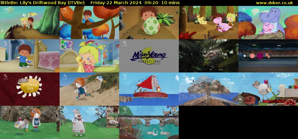 littleBe: Lily's Driftwood Bay (ITVBe) Friday 22 March 2024 09:20 - 09:30