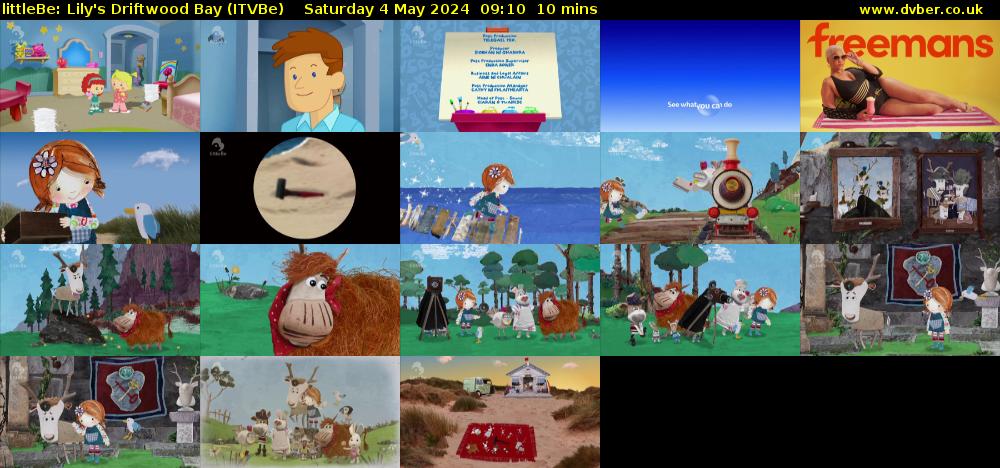 littleBe: Lily's Driftwood Bay (ITVBe) Saturday 4 May 2024 09:10 - 09:20