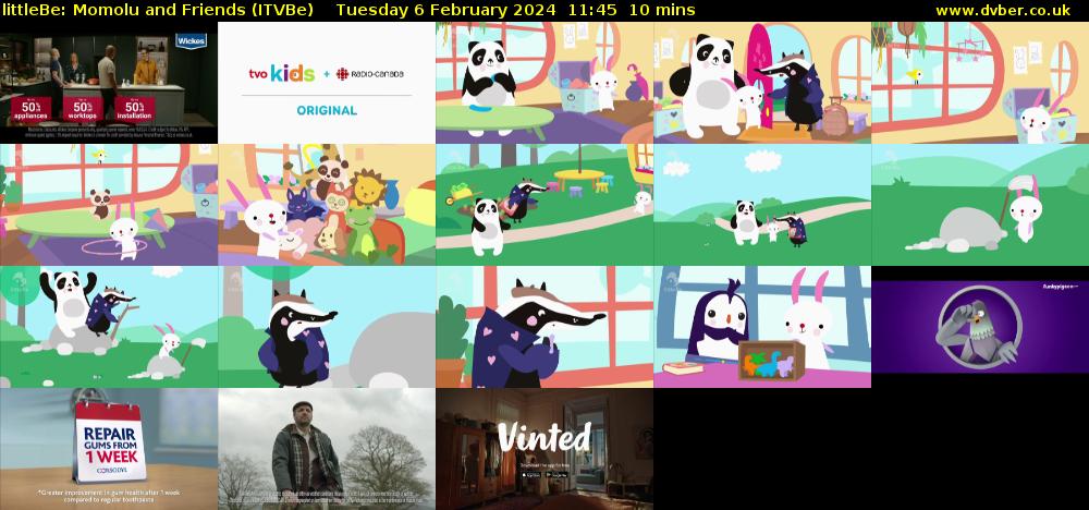 littleBe: Momolu and Friends (ITVBe) Tuesday 6 February 2024 11:45 - 11:55