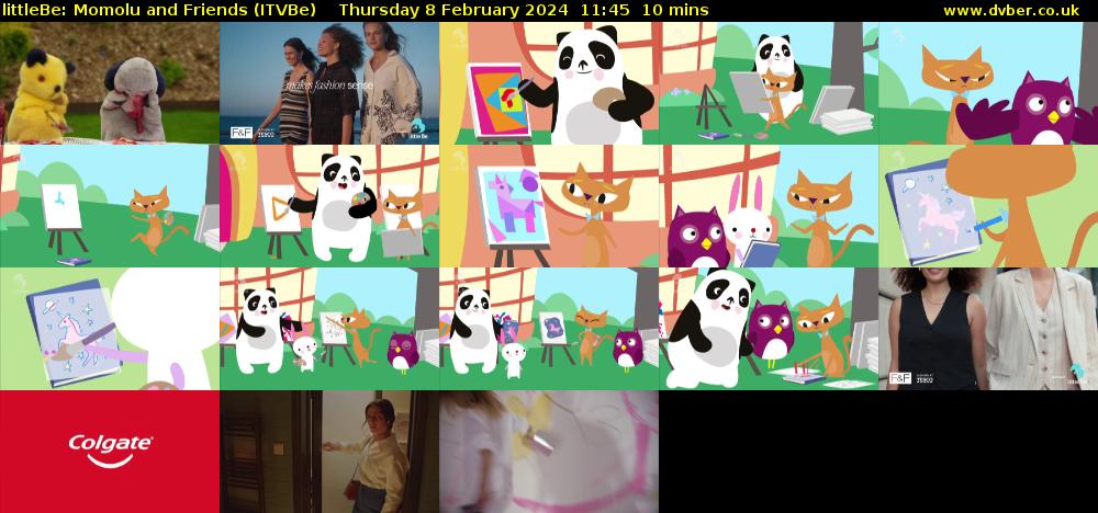 littleBe: Momolu and Friends (ITVBe) Thursday 8 February 2024 11:45 - 11:55