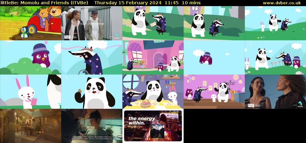 littleBe: Momolu and Friends (ITVBe) Thursday 15 February 2024 11:45 - 11:55