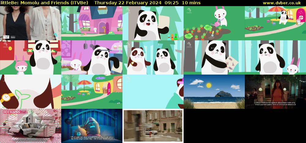 littleBe: Momolu and Friends (ITVBe) Thursday 22 February 2024 09:25 - 09:35
