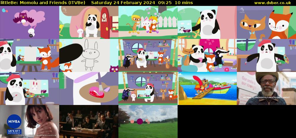 littleBe: Momolu and Friends (ITVBe) Saturday 24 February 2024 09:25 - 09:35