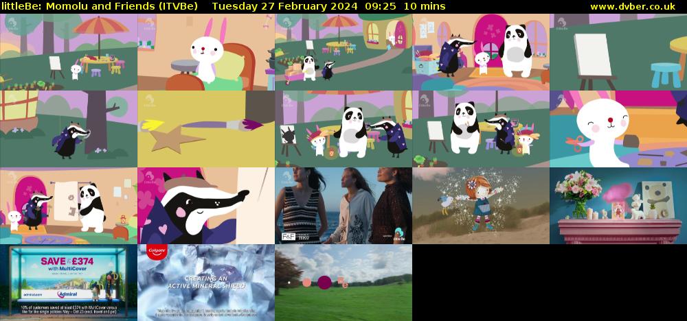 littleBe: Momolu and Friends (ITVBe) Tuesday 27 February 2024 09:25 - 09:35
