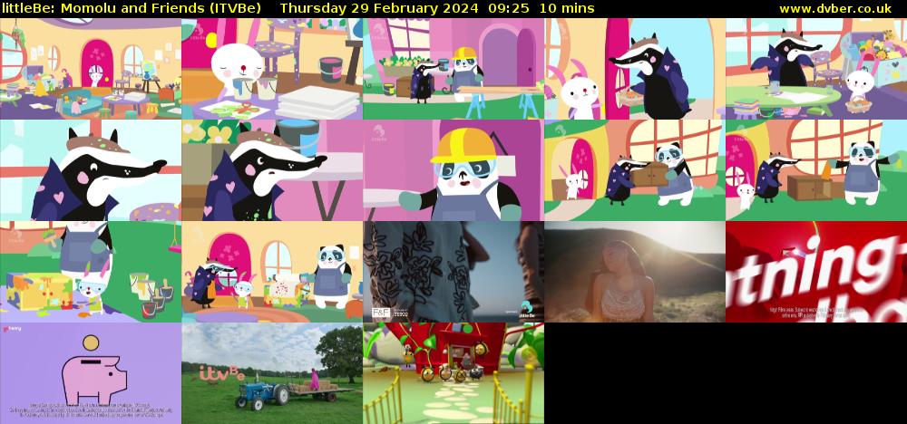 littleBe: Momolu and Friends (ITVBe) Thursday 29 February 2024 09:25 - 09:35