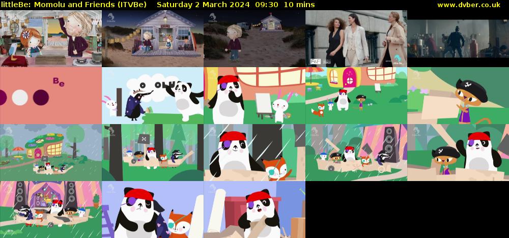 littleBe: Momolu and Friends (ITVBe) Saturday 2 March 2024 09:30 - 09:40
