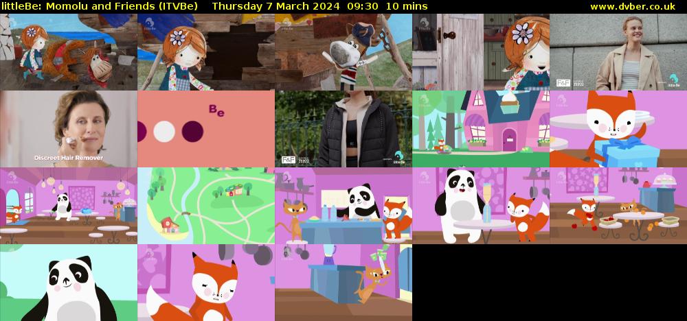 littleBe: Momolu and Friends (ITVBe) Thursday 7 March 2024 09:30 - 09:40