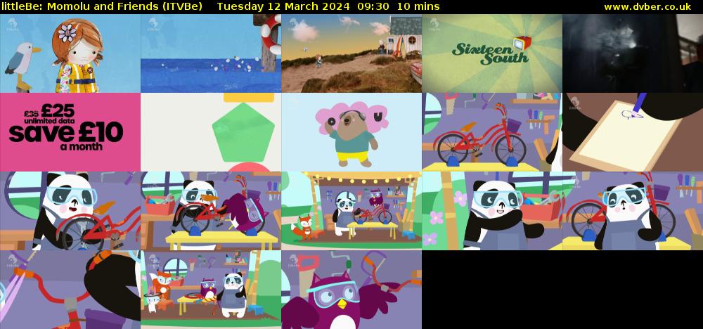 littleBe: Momolu and Friends (ITVBe) Tuesday 12 March 2024 09:30 - 09:40