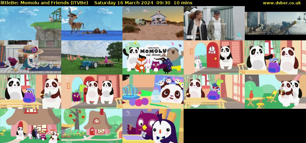 littleBe: Momolu and Friends (ITVBe) Saturday 16 March 2024 09:30 - 09:40