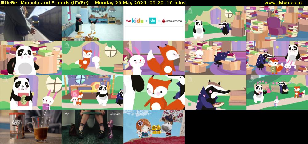 littleBe: Momolu and Friends (ITVBe) Monday 20 May 2024 09:20 - 09:30