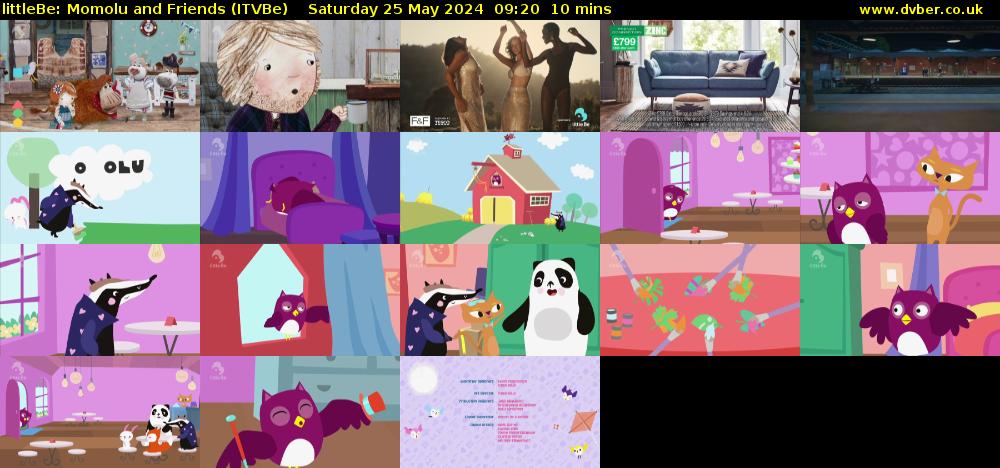 littleBe: Momolu and Friends (ITVBe) Saturday 25 May 2024 09:20 - 09:30