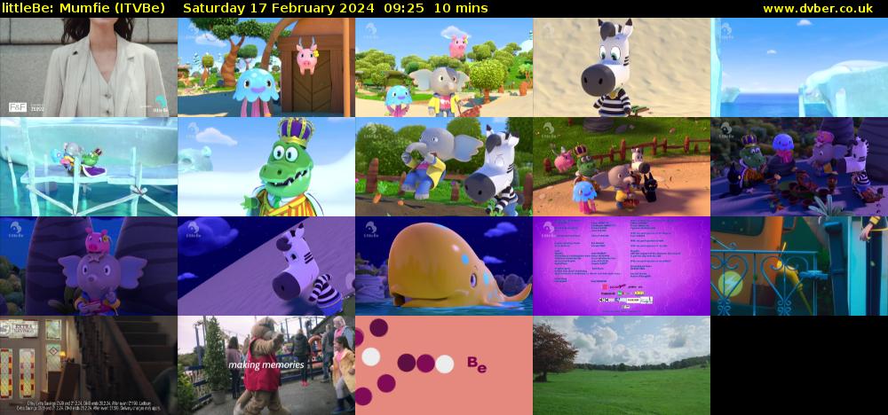 littleBe: Mumfie (ITVBe) Saturday 17 February 2024 09:25 - 09:35