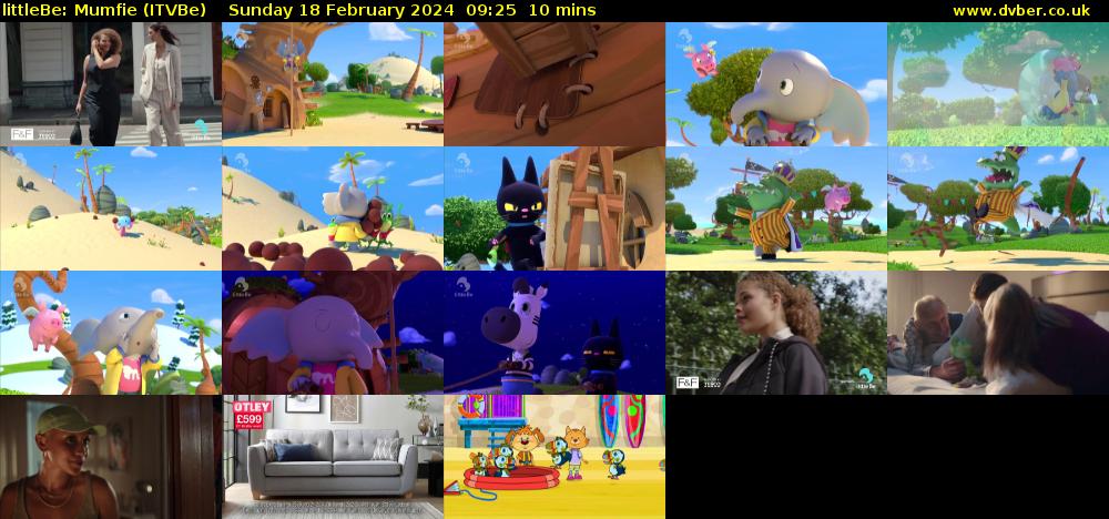 littleBe: Mumfie (ITVBe) Sunday 18 February 2024 09:25 - 09:35