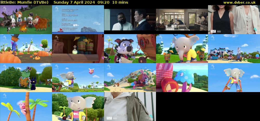 littleBe: Mumfie (ITVBe) Sunday 7 April 2024 09:20 - 09:30