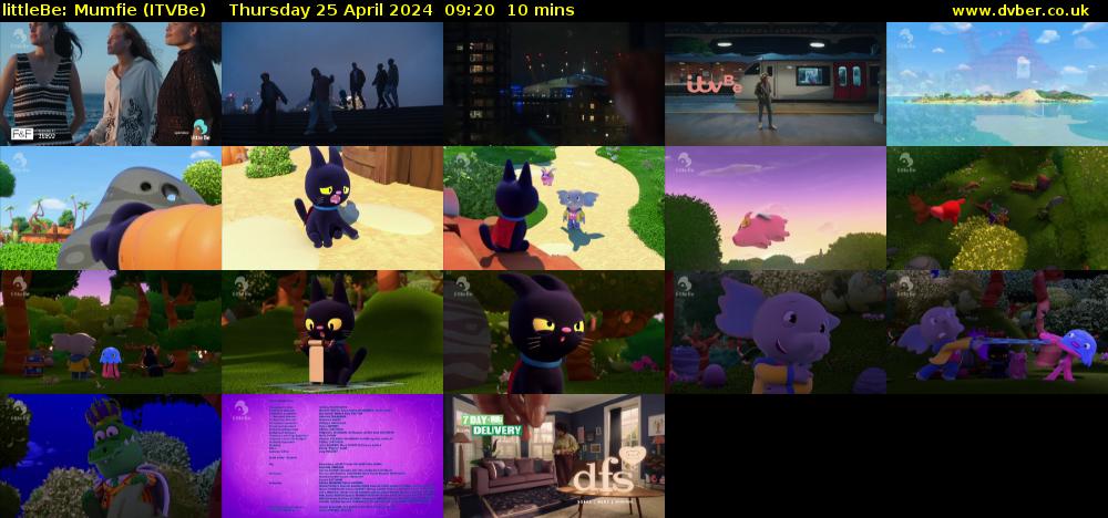 littleBe: Mumfie (ITVBe) Thursday 25 April 2024 09:20 - 09:30