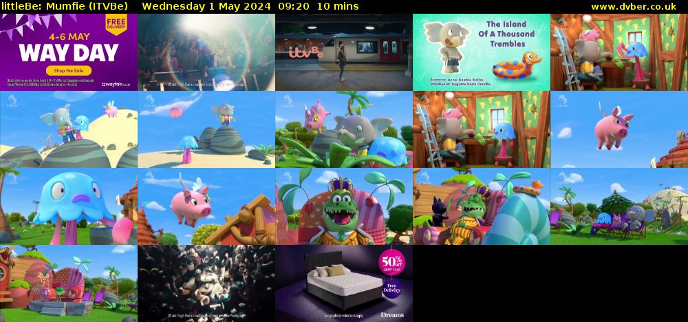 littleBe: Mumfie (ITVBe) Wednesday 1 May 2024 09:20 - 09:30