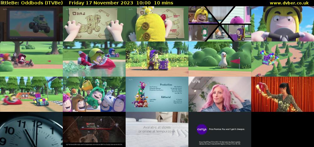 littleBe: Oddbods (ITVBe) Friday 17 November 2023 10:00 - 10:10