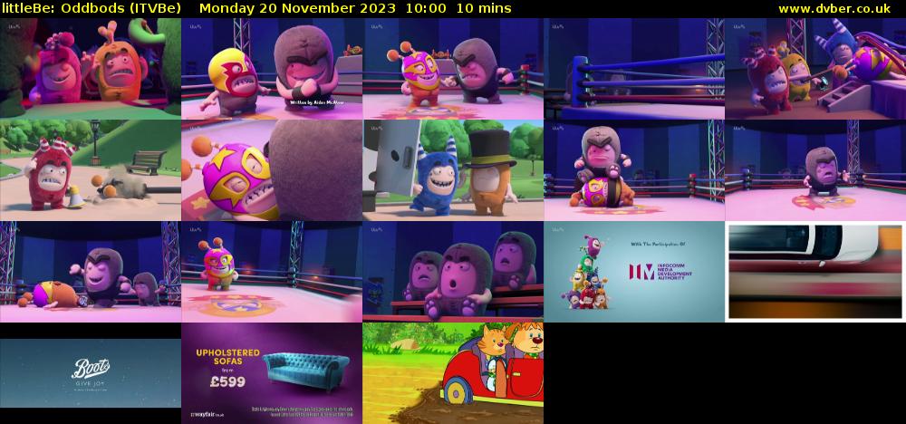 littleBe: Oddbods (ITVBe) Monday 20 November 2023 10:00 - 10:10