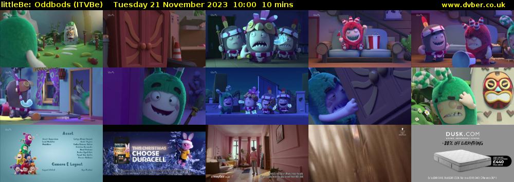 littleBe: Oddbods (ITVBe) Tuesday 21 November 2023 10:00 - 10:10