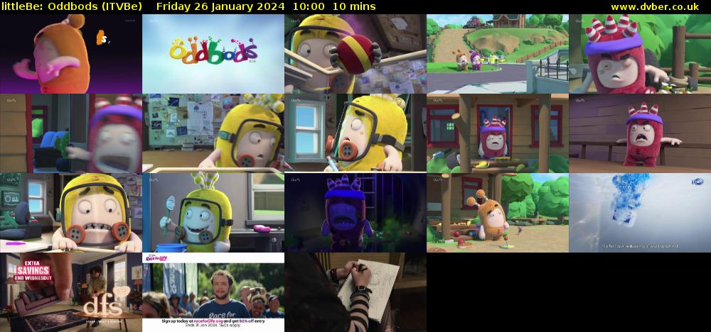 littleBe: Oddbods (ITVBe) Friday 26 January 2024 10:00 - 10:10