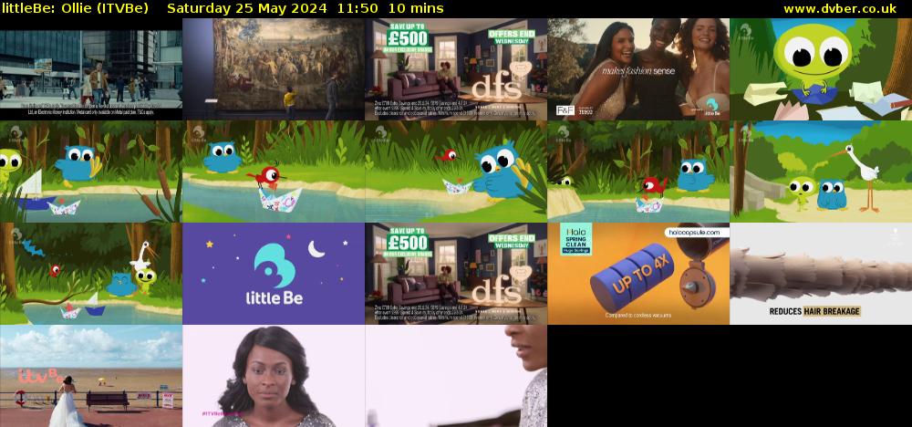 littleBe: Ollie (ITVBe) Saturday 25 May 2024 11:50 - 12:00
