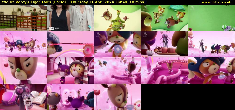 littleBe: Percy's Tiger Tales (ITVBe) Thursday 11 April 2024 09:40 - 09:50