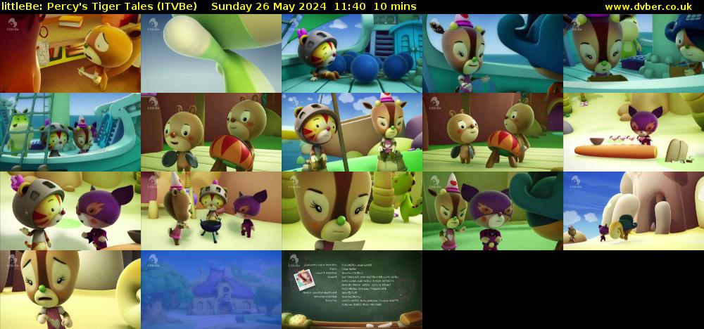 littleBe: Percy's Tiger Tales (ITVBe) Sunday 26 May 2024 11:40 - 11:50