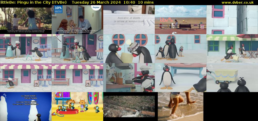 littleBe: Pingu in the City (ITVBe) Tuesday 26 March 2024 10:40 - 10:50