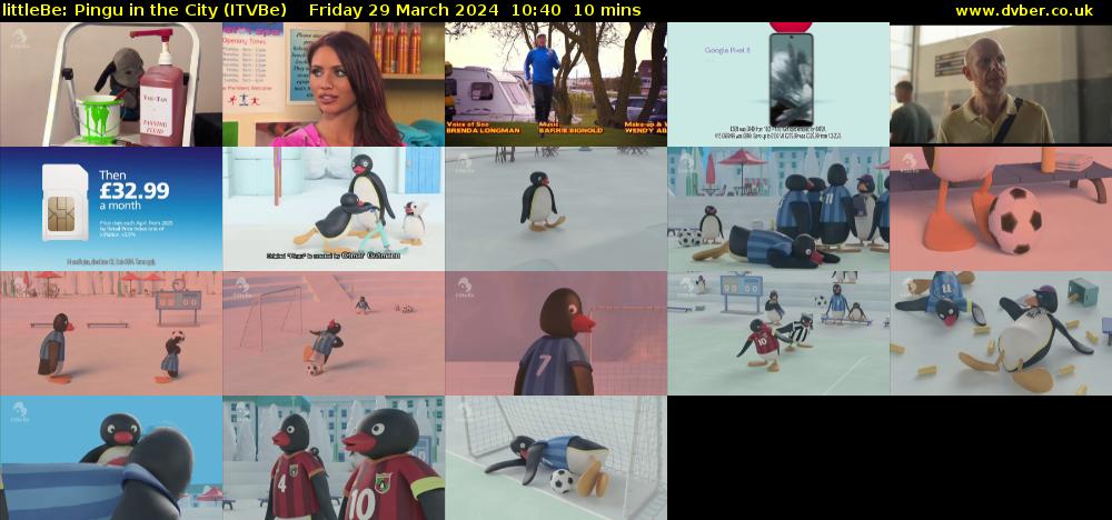 littleBe: Pingu in the City (ITVBe) Friday 29 March 2024 10:40 - 10:50