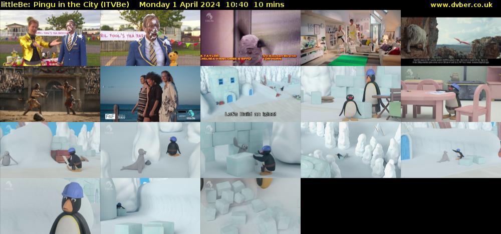 littleBe: Pingu in the City (ITVBe) Monday 1 April 2024 10:40 - 10:50