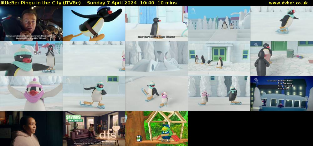 littleBe: Pingu in the City (ITVBe) Sunday 7 April 2024 10:40 - 10:50