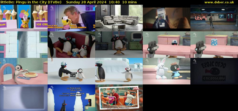 littleBe: Pingu in the City (ITVBe) Sunday 28 April 2024 10:40 - 10:50