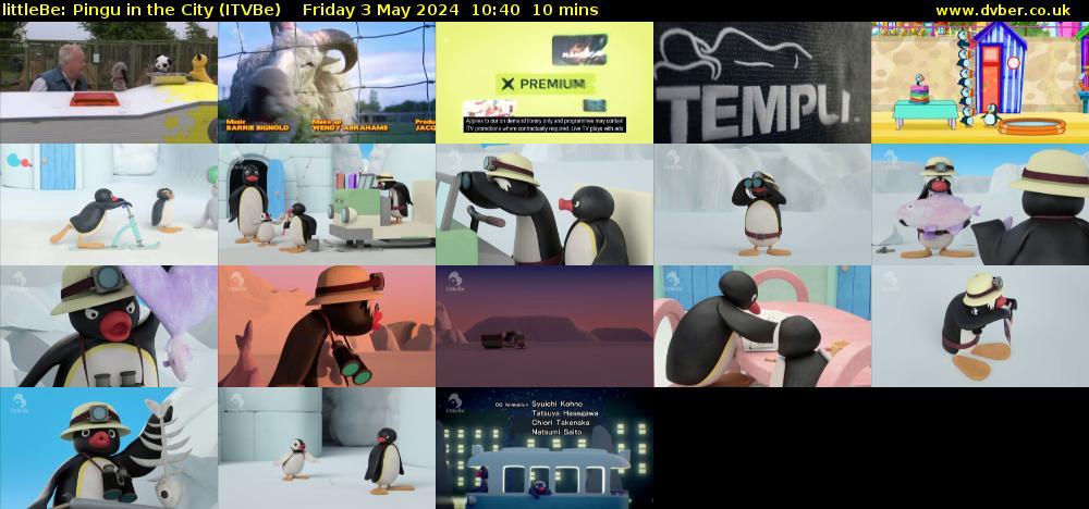 littleBe: Pingu in the City (ITVBe) Friday 3 May 2024 10:40 - 10:50