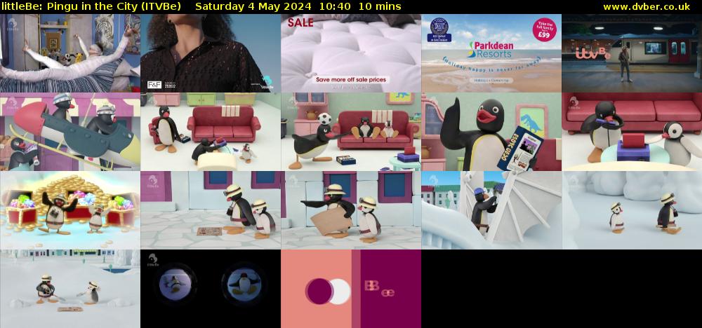 littleBe: Pingu in the City (ITVBe) Saturday 4 May 2024 10:40 - 10:50