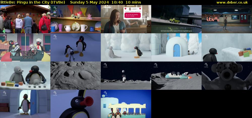 littleBe: Pingu in the City (ITVBe) Sunday 5 May 2024 10:40 - 10:50