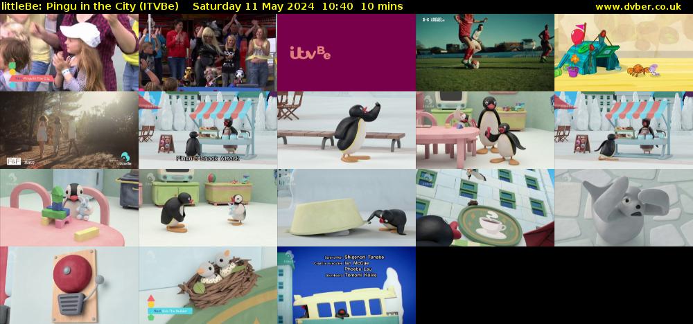 littleBe: Pingu in the City (ITVBe) Saturday 11 May 2024 10:40 - 10:50