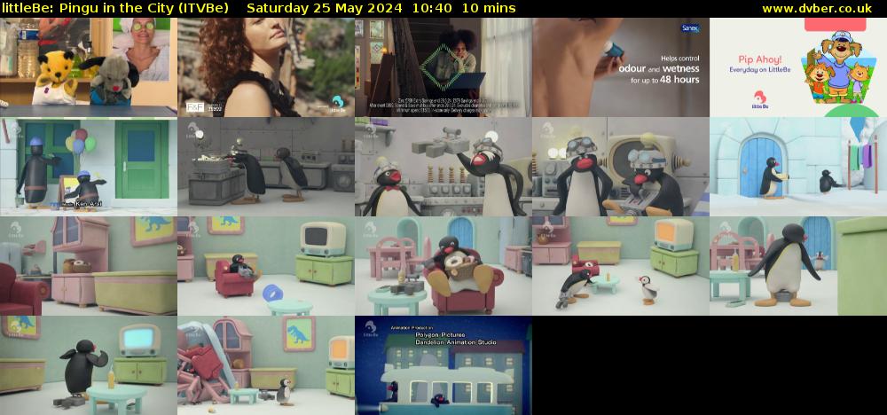 littleBe: Pingu in the City (ITVBe) Saturday 25 May 2024 10:40 - 10:50