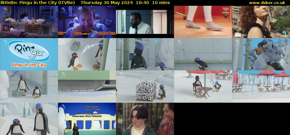 littleBe: Pingu in the City (ITVBe) Thursday 30 May 2024 10:40 - 10:50