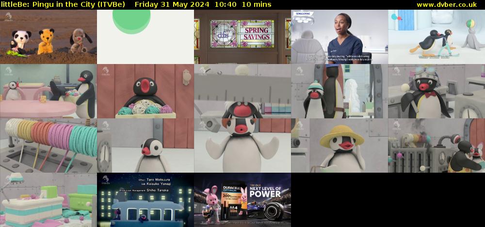 littleBe: Pingu in the City (ITVBe) Friday 31 May 2024 10:40 - 10:50