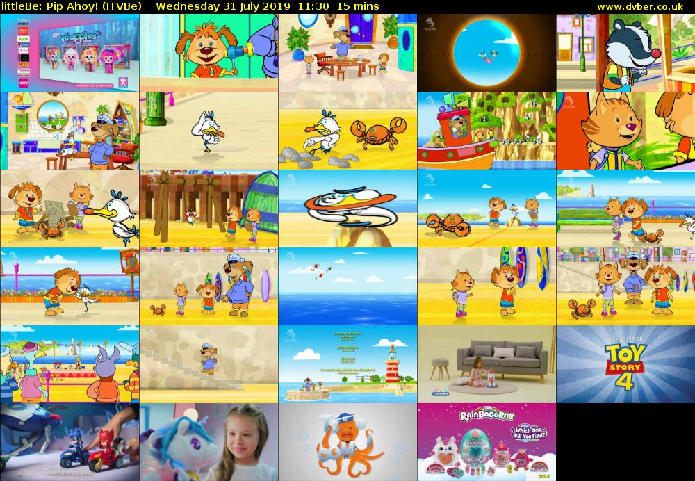 littleBe: Pip Ahoy! (ITVBe) Wednesday 31 July 2019 11:30 - 11:45