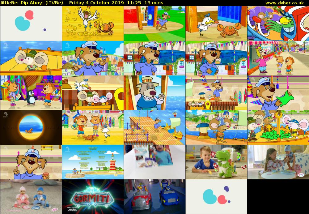 littleBe: Pip Ahoy! (ITVBe) Friday 4 October 2019 11:25 - 11:40