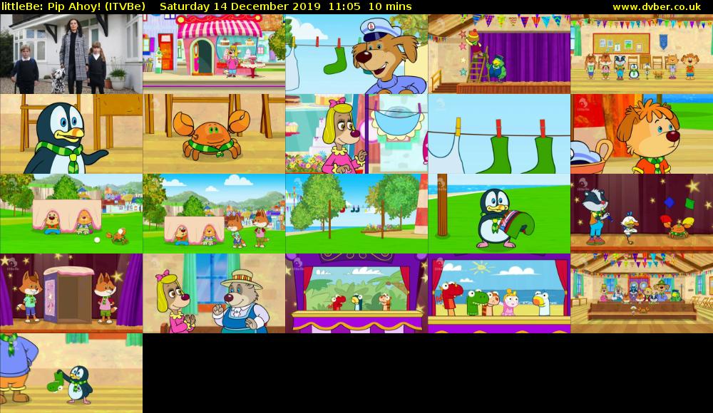 littleBe: Pip Ahoy! (ITVBe) Saturday 14 December 2019 11:05 - 11:15