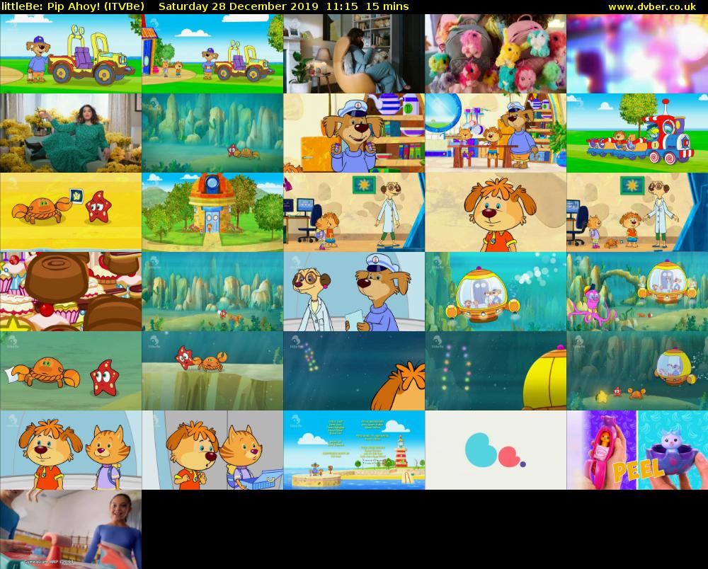 littleBe: Pip Ahoy! (ITVBe) Saturday 28 December 2019 11:15 - 11:30
