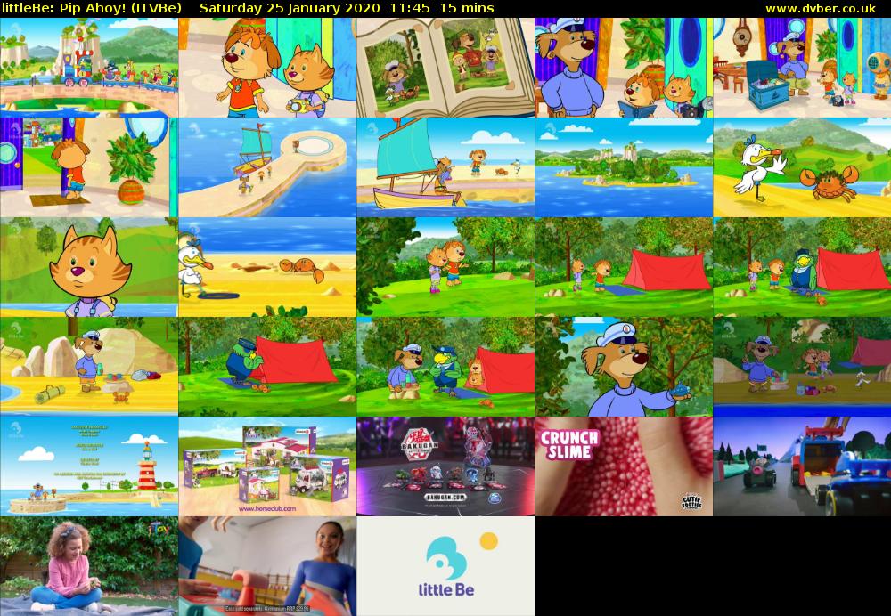 littleBe: Pip Ahoy! (ITVBe) Saturday 25 January 2020 11:45 - 12:00