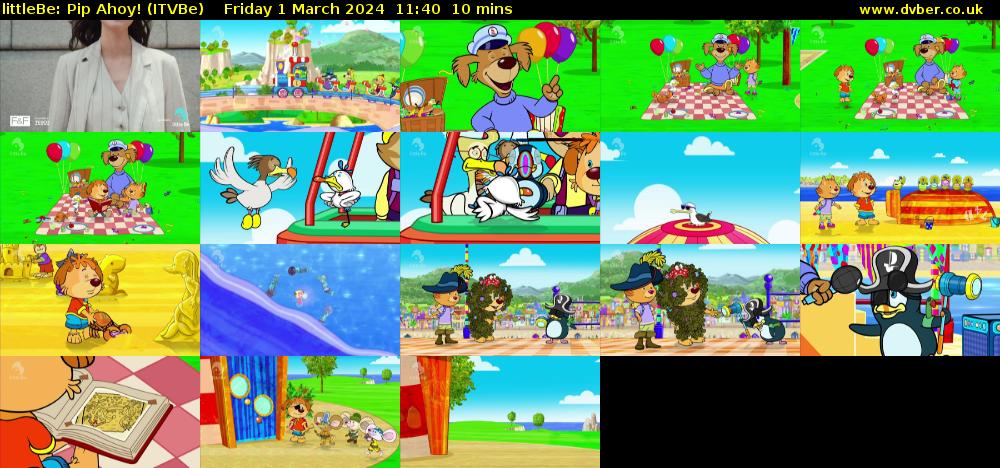 littleBe: Pip Ahoy! (ITVBe) Friday 1 March 2024 11:40 - 11:50