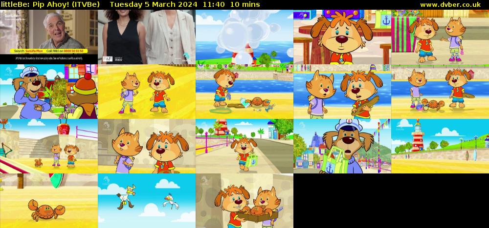 littleBe: Pip Ahoy! (ITVBe) Tuesday 5 March 2024 11:40 - 11:50