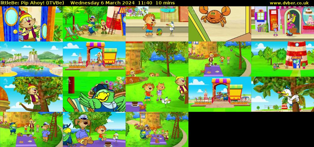 littleBe: Pip Ahoy! (ITVBe) Wednesday 6 March 2024 11:40 - 11:50