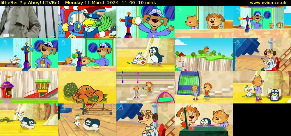 littleBe: Pip Ahoy! (ITVBe) Monday 11 March 2024 11:40 - 11:50