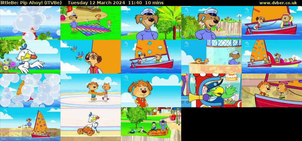 littleBe: Pip Ahoy! (ITVBe) Tuesday 12 March 2024 11:40 - 11:50