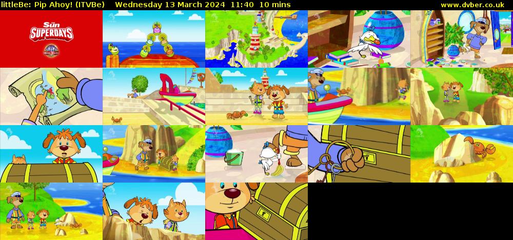 littleBe: Pip Ahoy! (ITVBe) Wednesday 13 March 2024 11:40 - 11:50